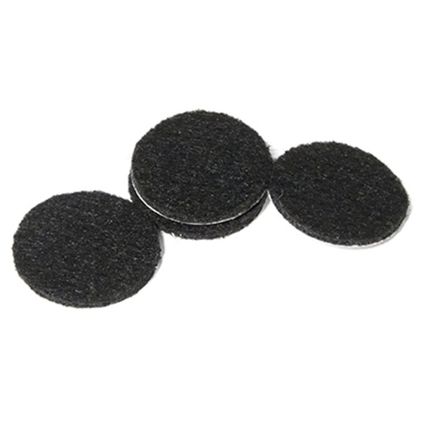 Convenience Concepts 1.5 in. TruGuard Black Round Heavy Duty Self-Adhesive Felt Pads Bonus Pack, 24PK HI2668709 - main